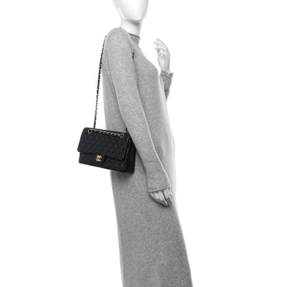 Chanel Caviar Quilted Medium Double Flap Black 2 of 10