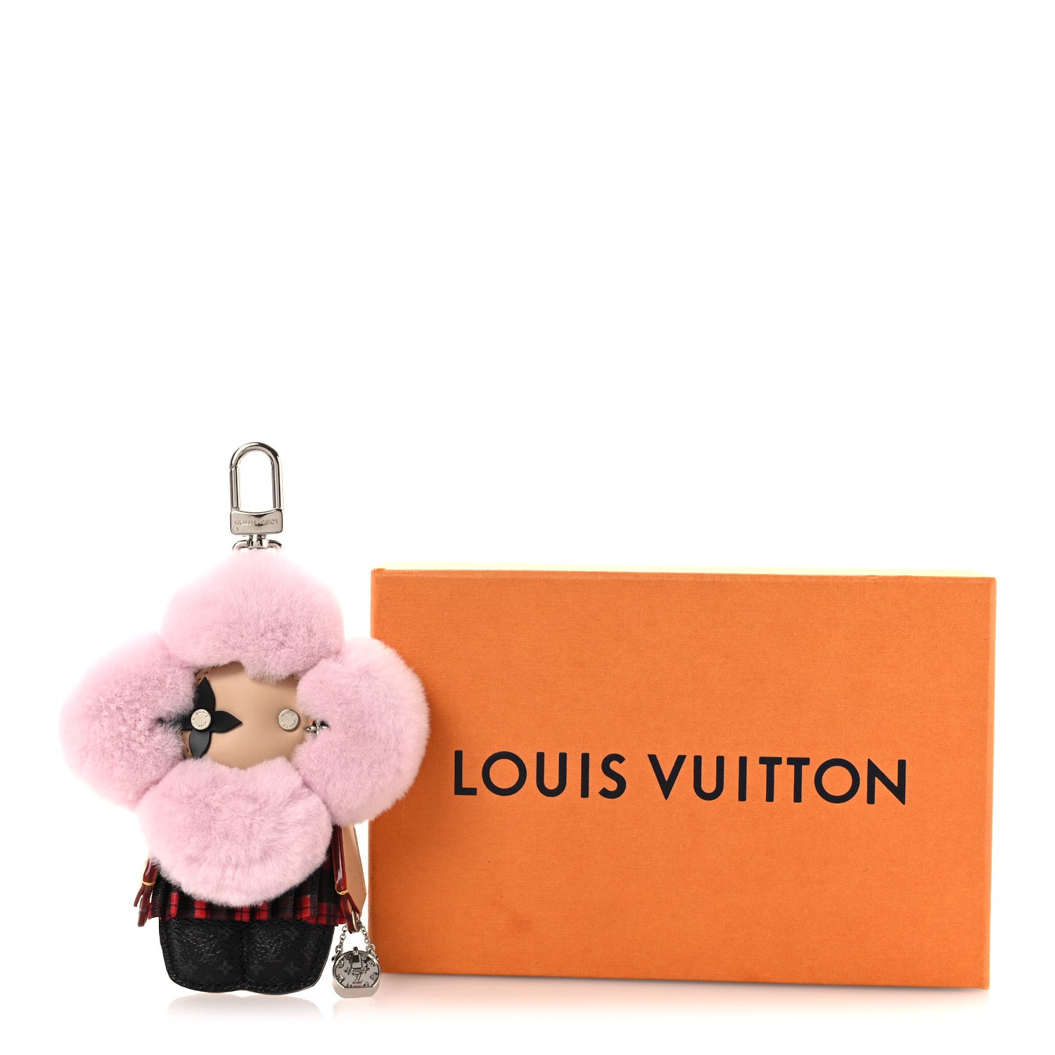 Louis Vuitton Calfskin Vivienne Fashionista Bag Charm Black