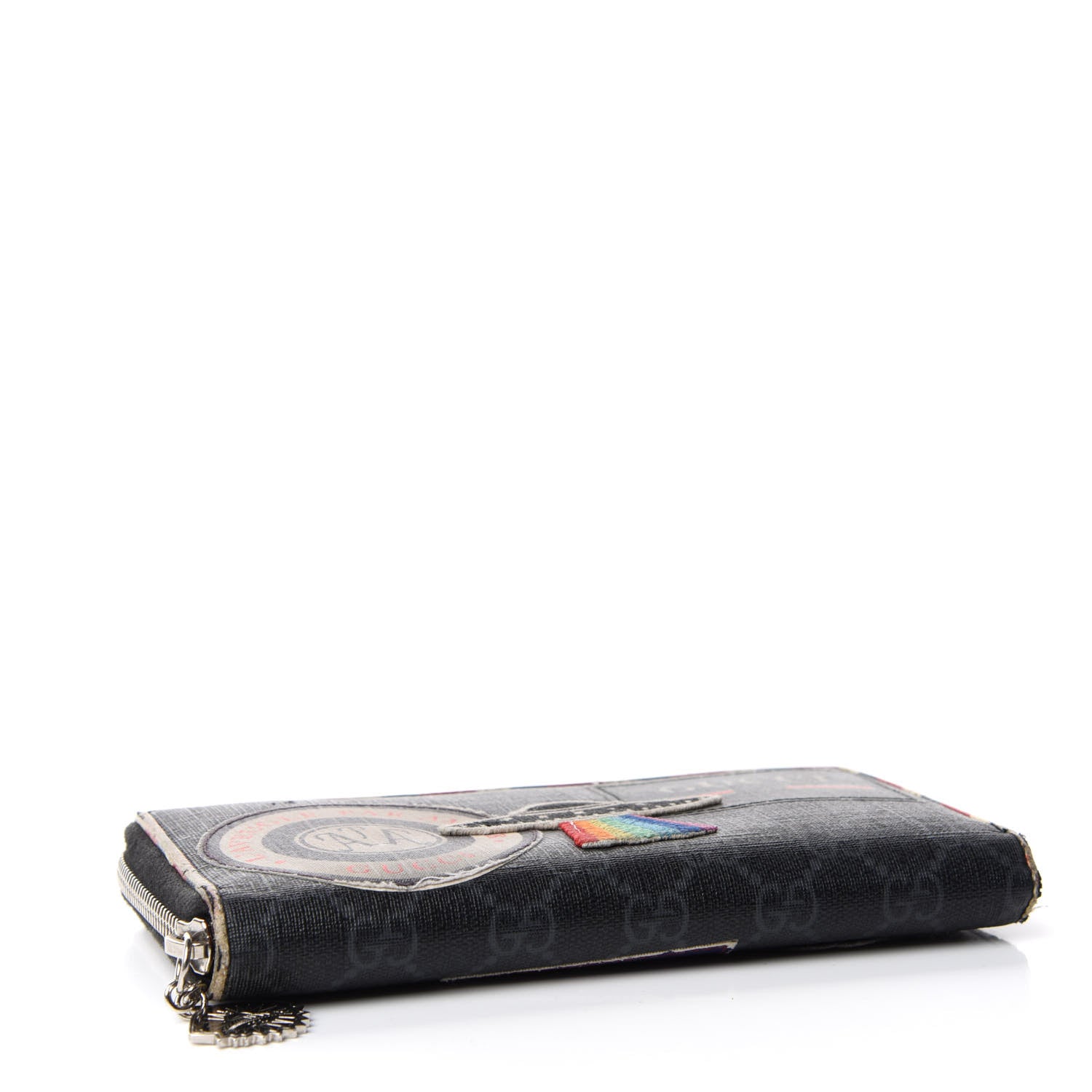 Gucci GG Supreme Monogram Night Courrier Embroidered Zip Around Wallet 4 of 6