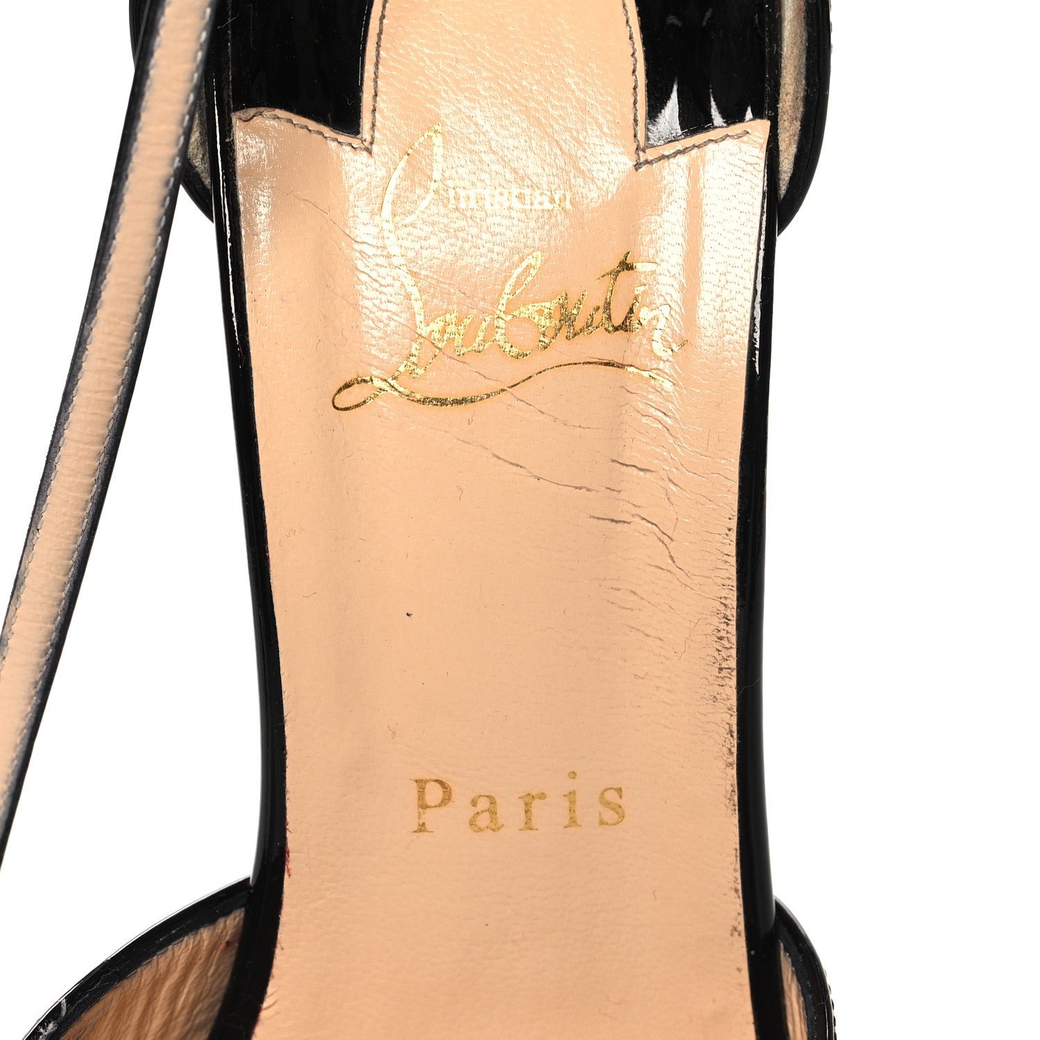 Christian Louboutin Patent Dollyla 100 Pumps 38 Black 8 of 9