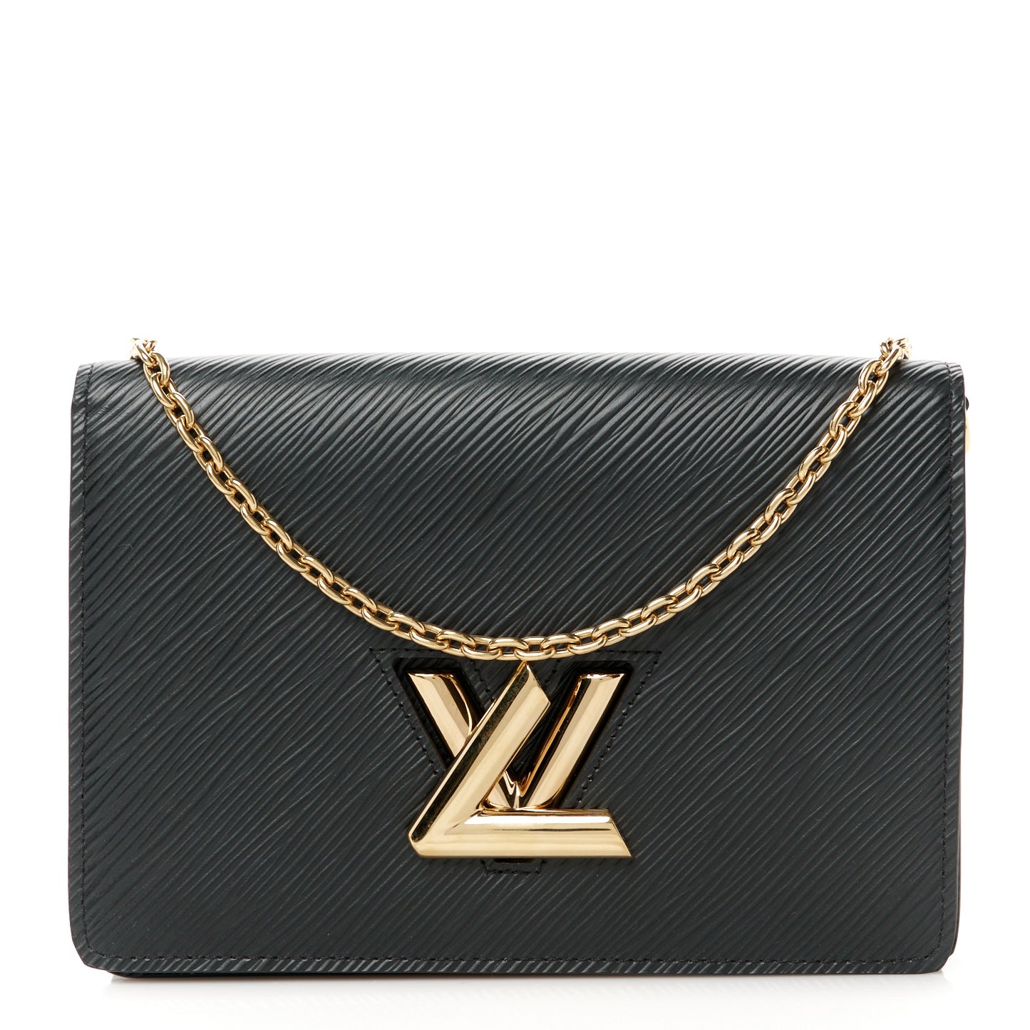 Epi Twist Belt Chain Wallet Black