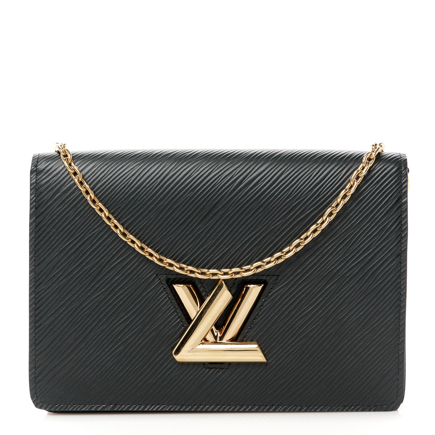 Louis Vuitton Epi Twist Belt Chain Wallet Black 1 of 10