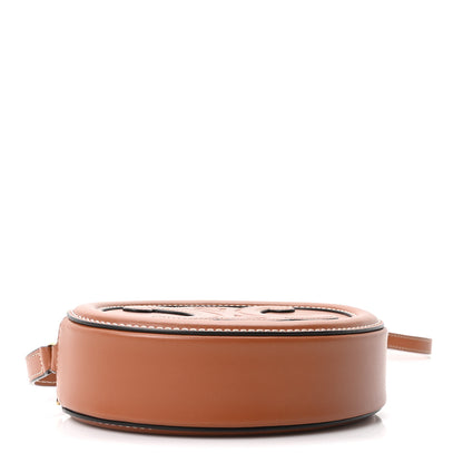 Celine Smooth Calfskin Cuir Small Triomphe Oval Crossbody Purse Tan 4 of 10