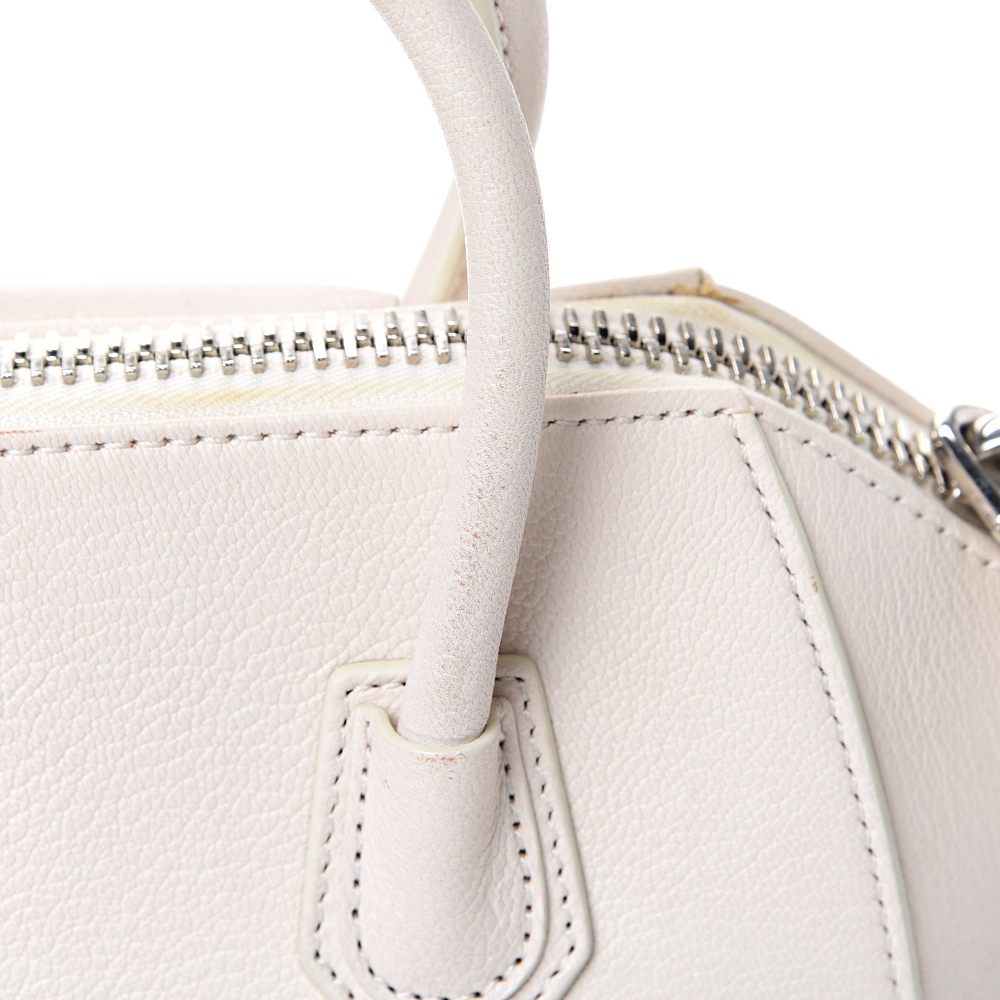 Sugar Goatskin Mini Antigona White