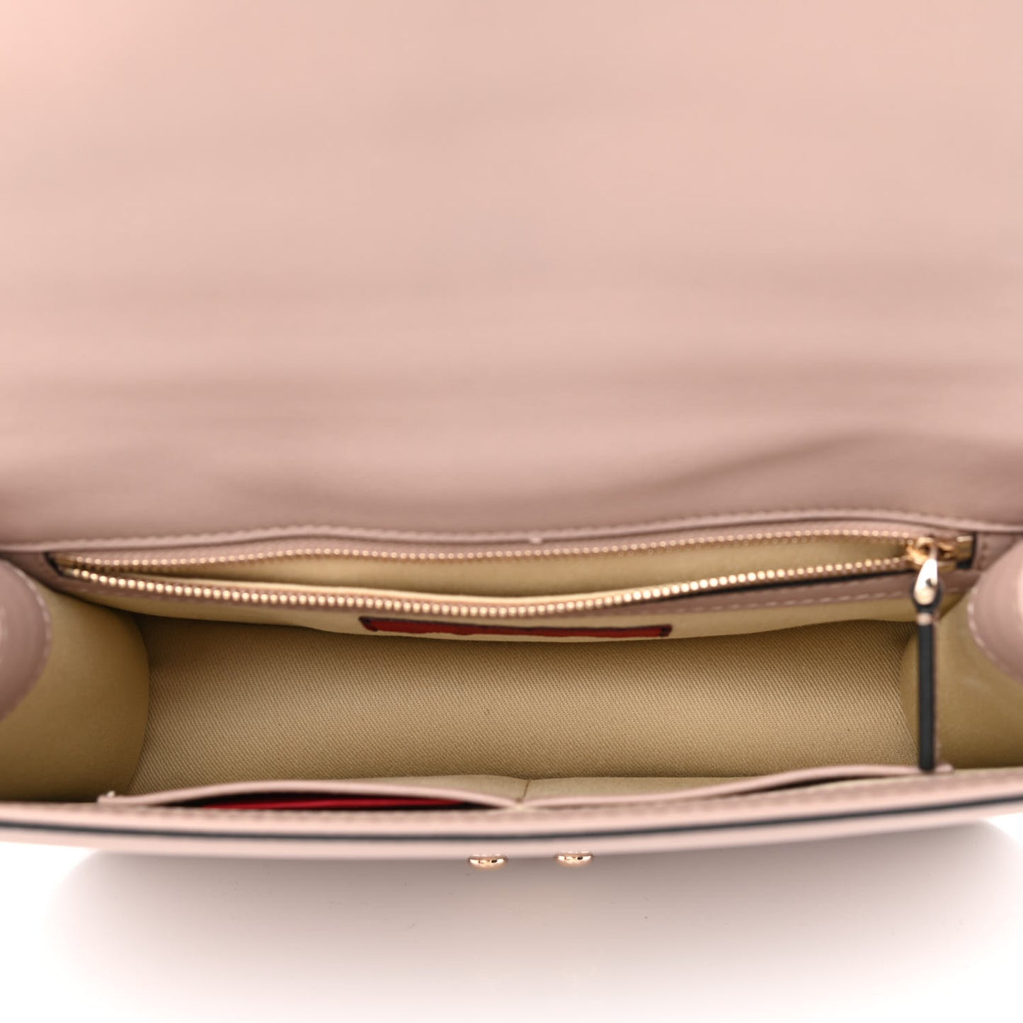 Vitello Medium Glam Lock Rockstud Flap Poudre