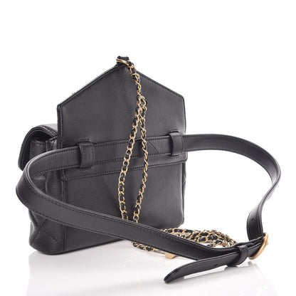 Chanel Calfskin Quilted Waist Bag Black 3 of 9