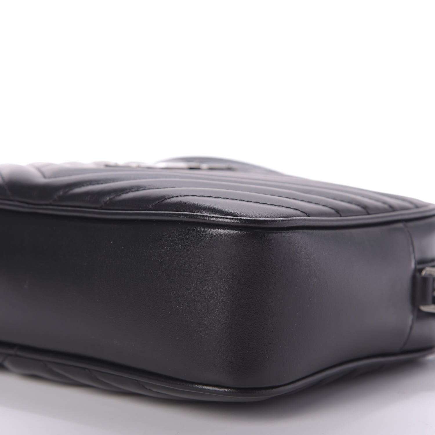 Saint Laurent Calfskin Matelasse Monogram Lou Camera Bag Black 7 of 9