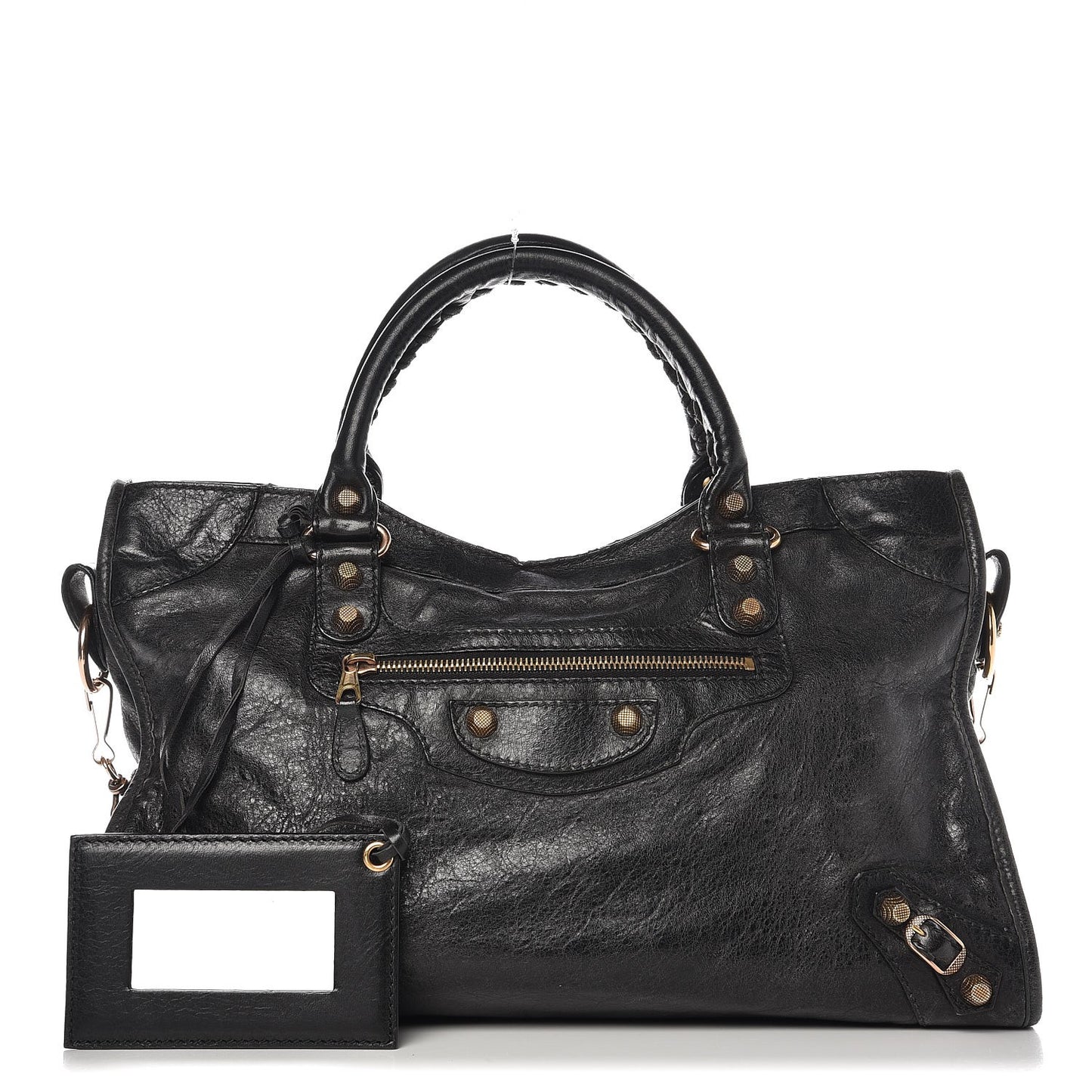 Agneau Giant 12 Rose Gold Hardware City Black