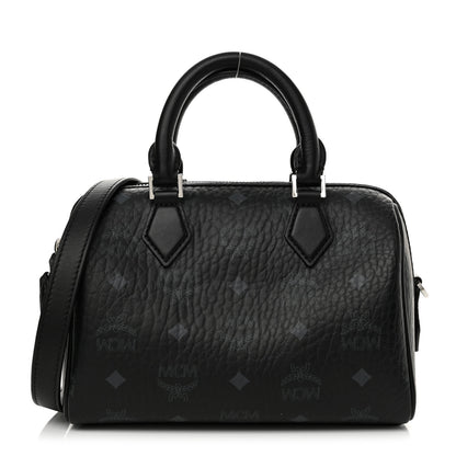 MCM Visetos Small Ella Boston Bag Black 1 of 10