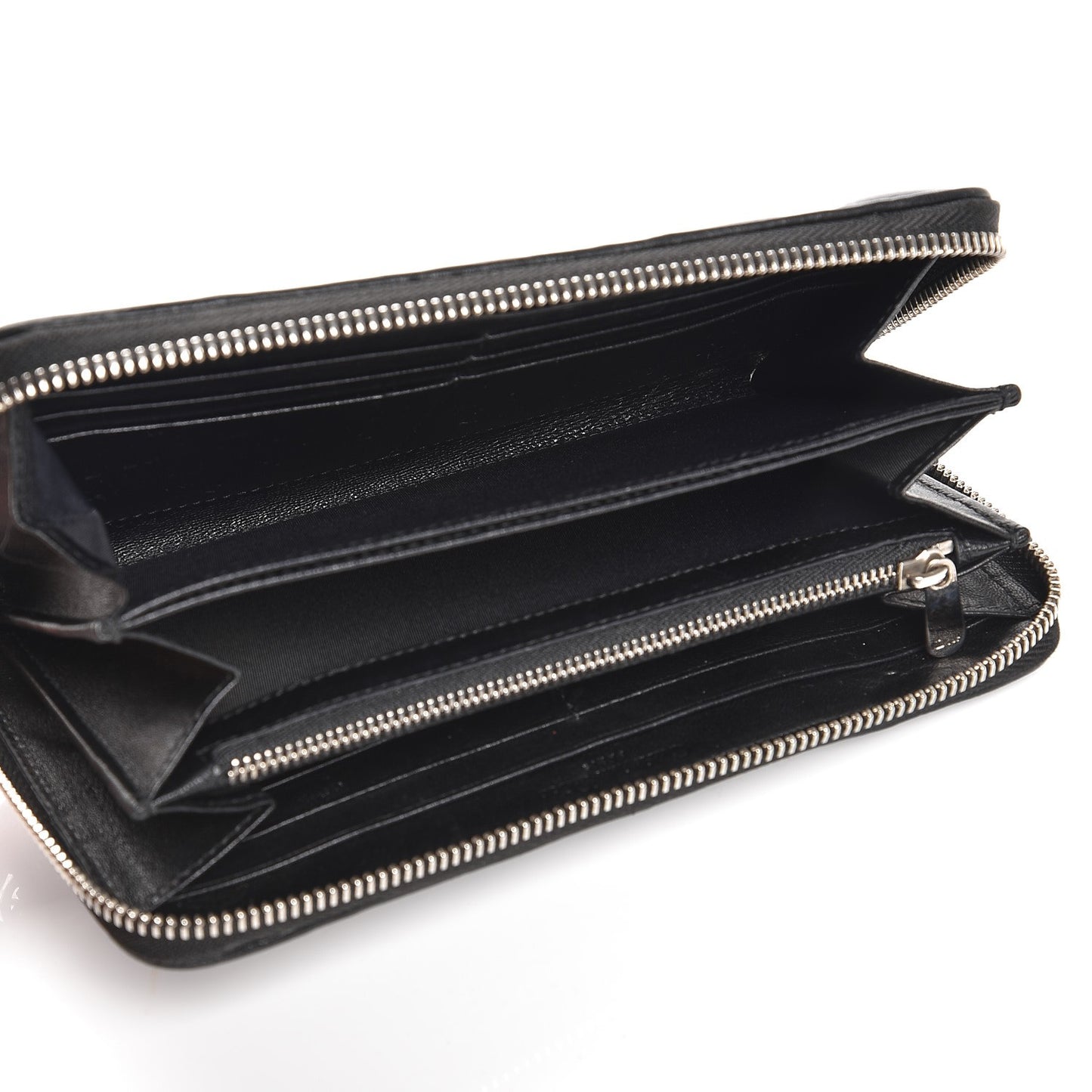 Lambskin Cannage Voyageur Wallet Black