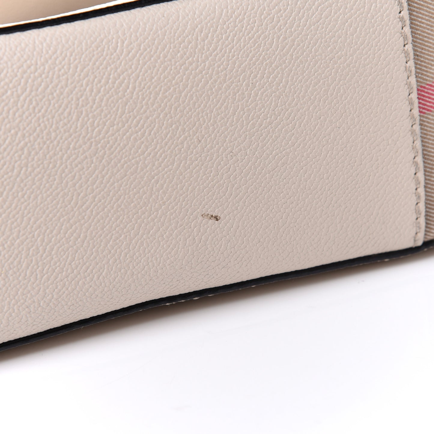 Soft Grain Calfskin House Check Small Helmsley Crossbody Limestone