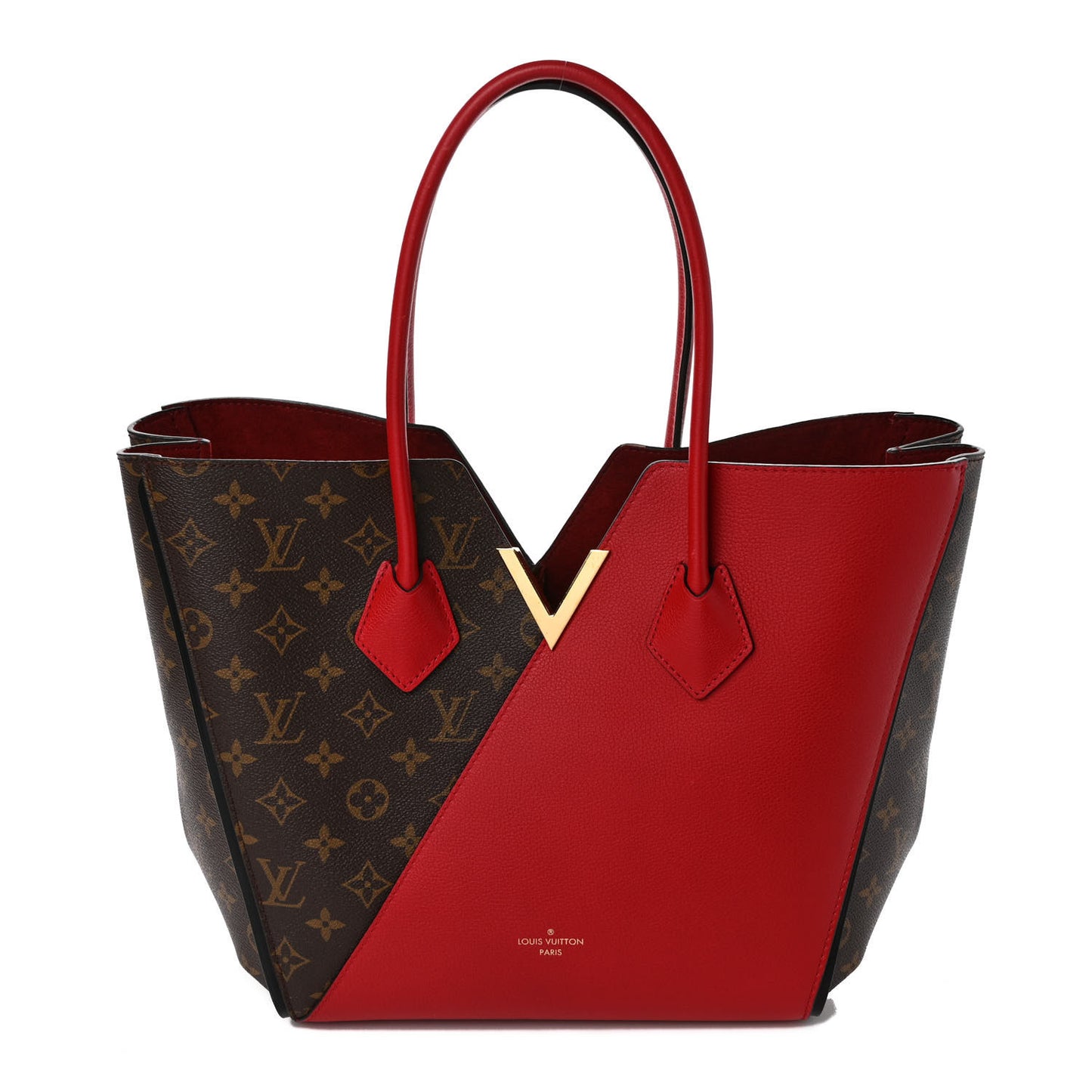 Calfskin Monogram Kimono Tote Cherry