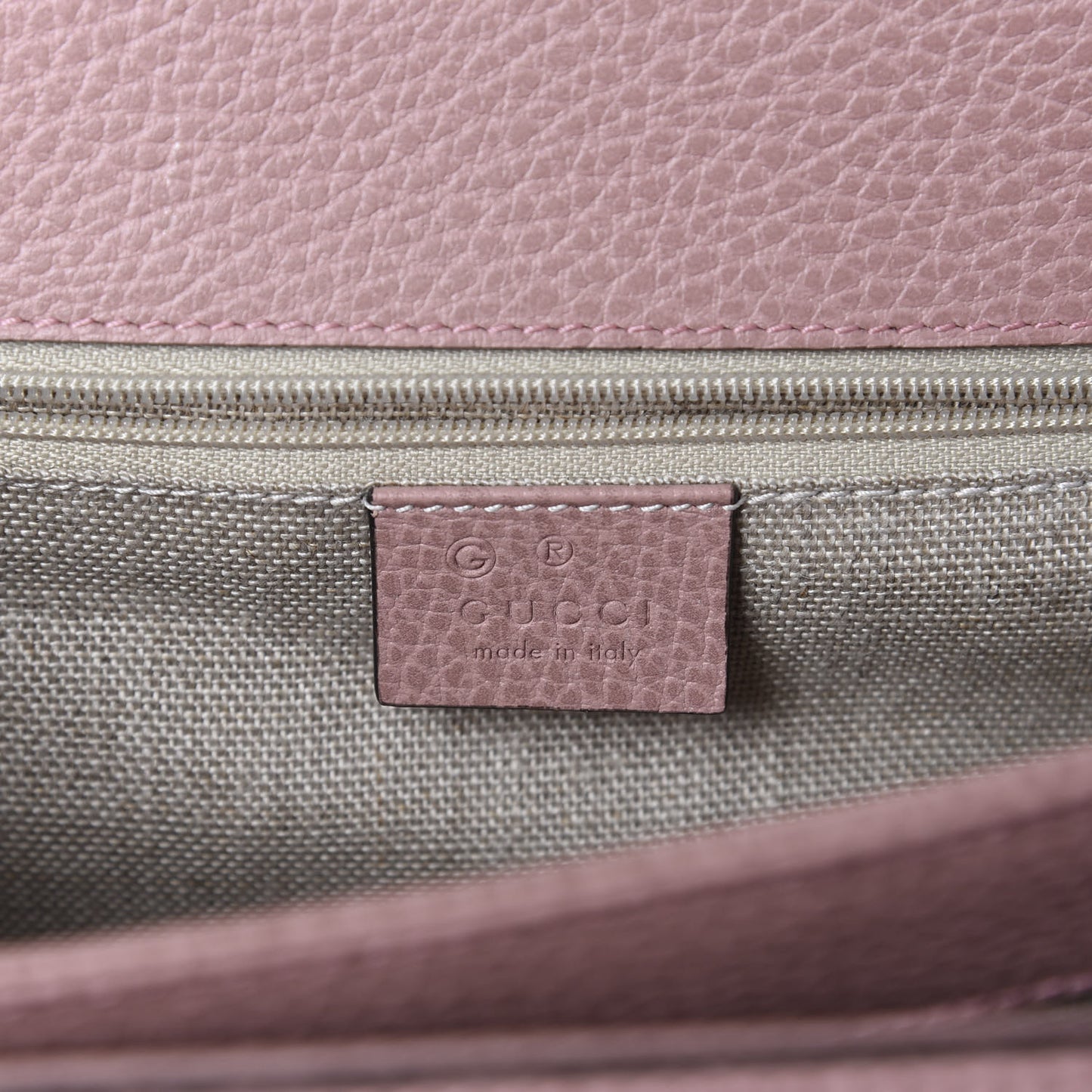 Dollar Calfskin Interlocking G Shoulder Bag Soft Pink