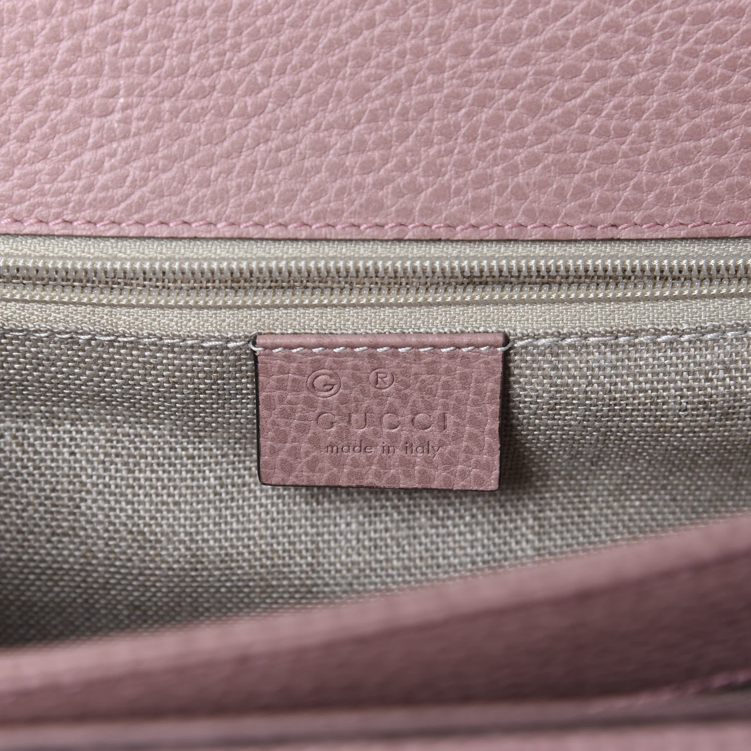 Gucci Dollar Calfskin Interlocking G Shoulder Bag Soft Pink 8 of 10