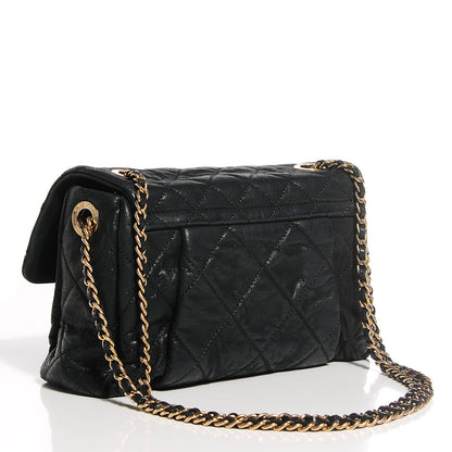 Chanel Iridescent Calfskin Quilted Small Chic Quilt Flap Black 3 of 8
