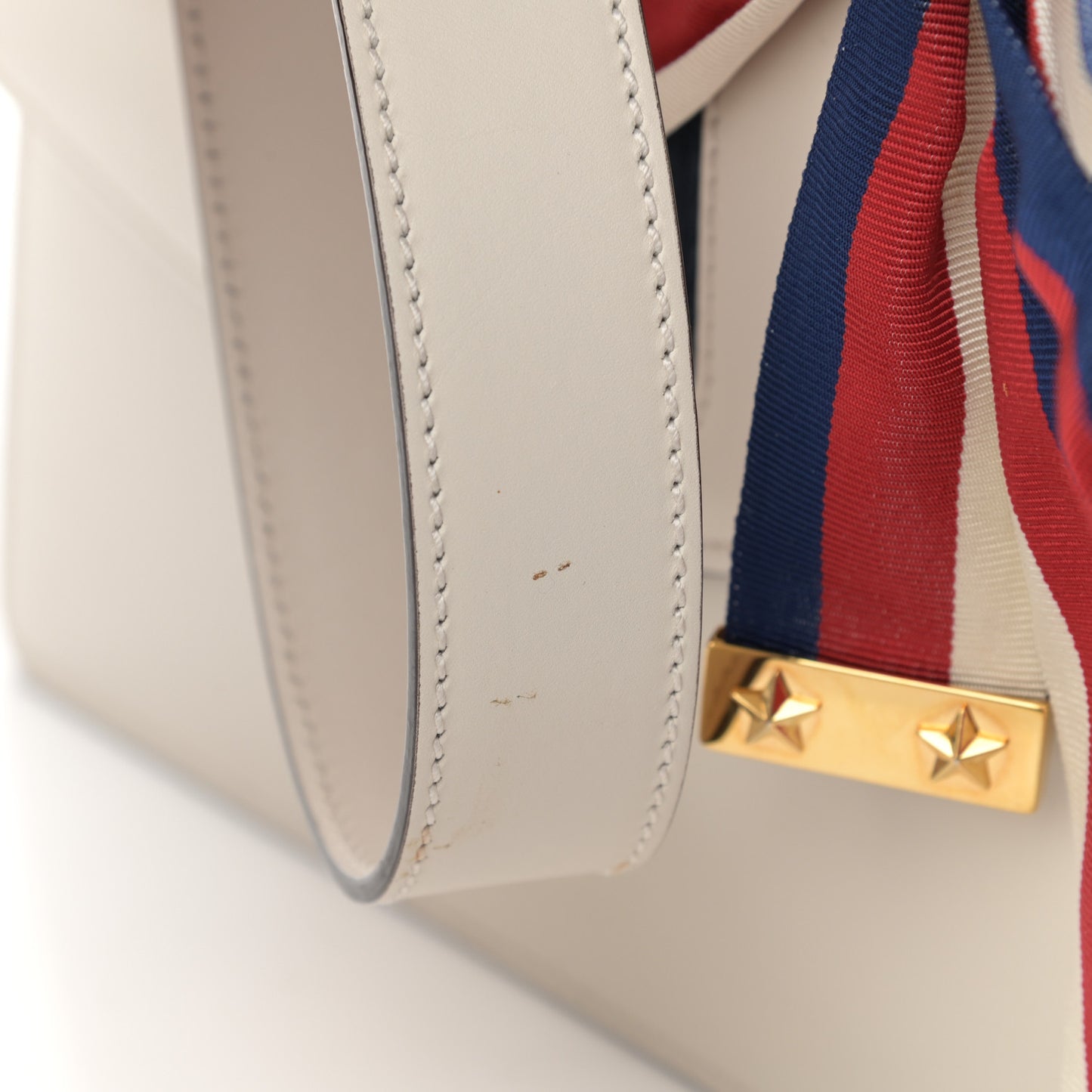 Calfskin Small Sylvie Shoulder Bag Off White