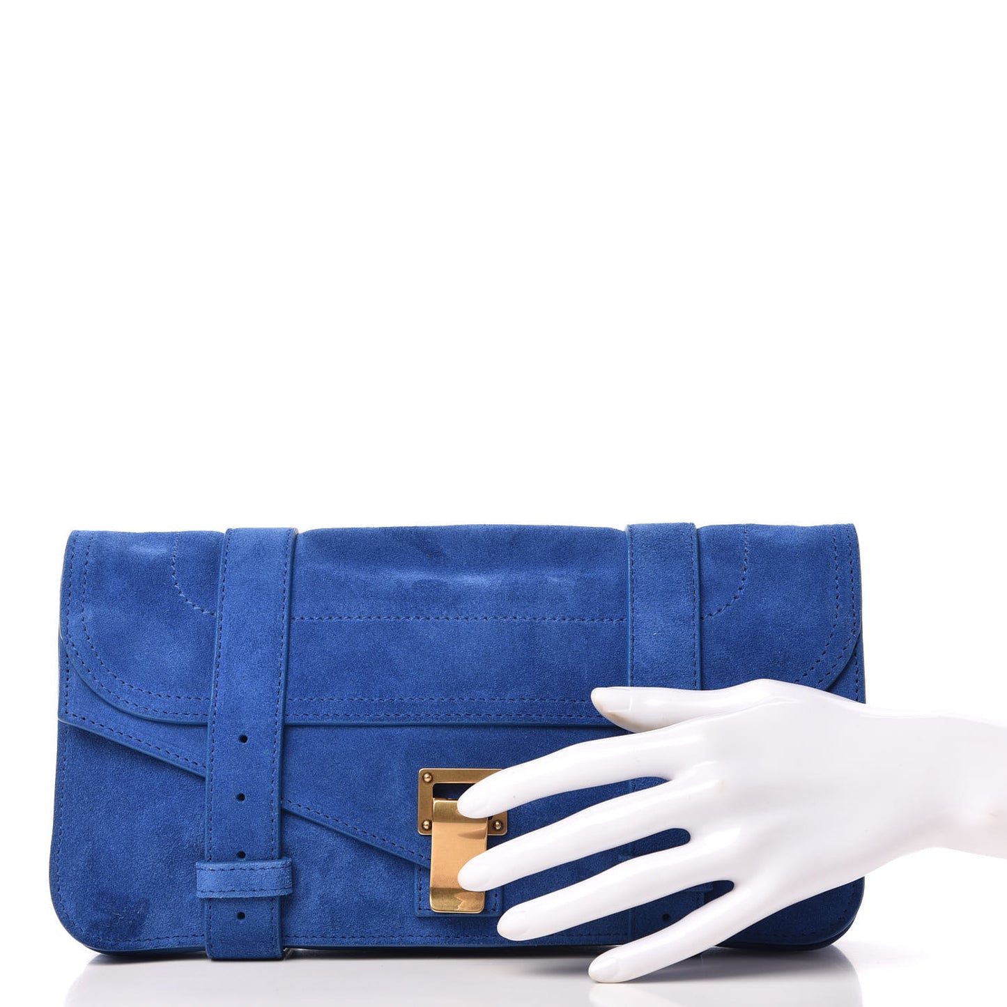 Suede PS1 Pochette Clutch Royal Blue