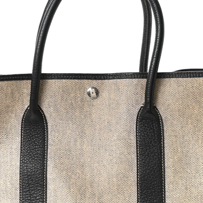 Hermes Toile H Buffle Skipper Garden Party 36 MM Tote Black 7 of 9
