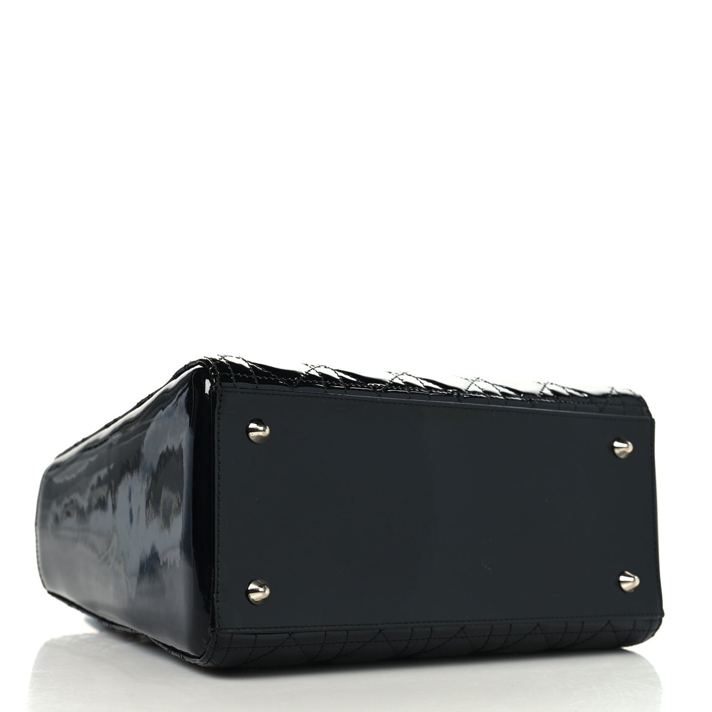 Patent Cannage Medium Lady Dior Black