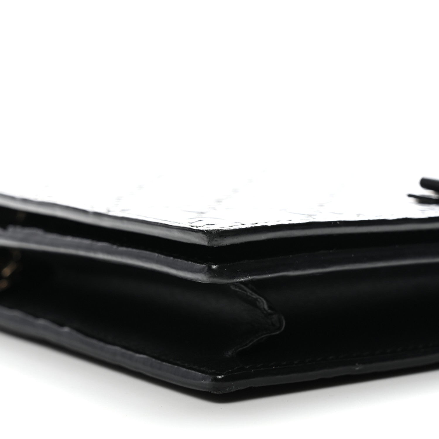 Gucci Guccissima Signature Bowy Chain Wallet Black 8 of 9