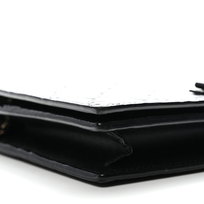 Gucci Guccissima Signature Bowy Chain Wallet Black 8 of 9