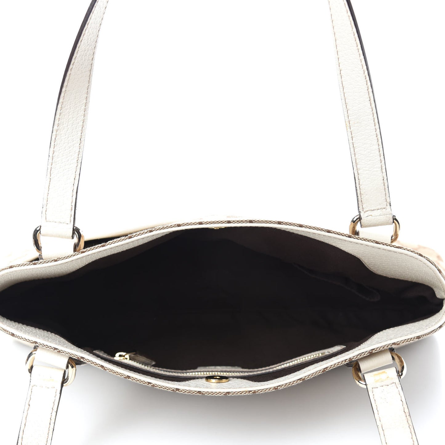 Monogram Medium Charmy Shoulder Bag Off White