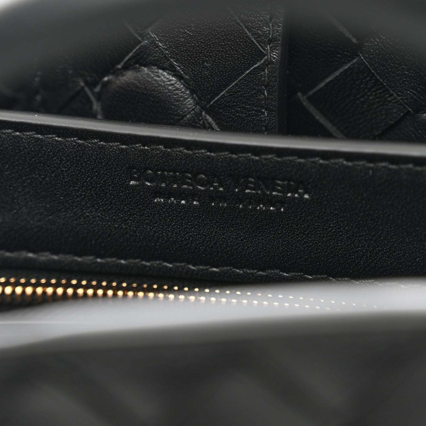 Nappa Intrecciato Small Andiamo Shoulder Bag Black