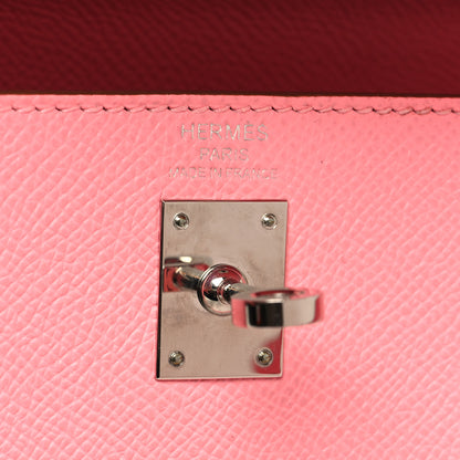 Hermes Epsom Kelly Sellier 25 Rose Confetti 6 of 13