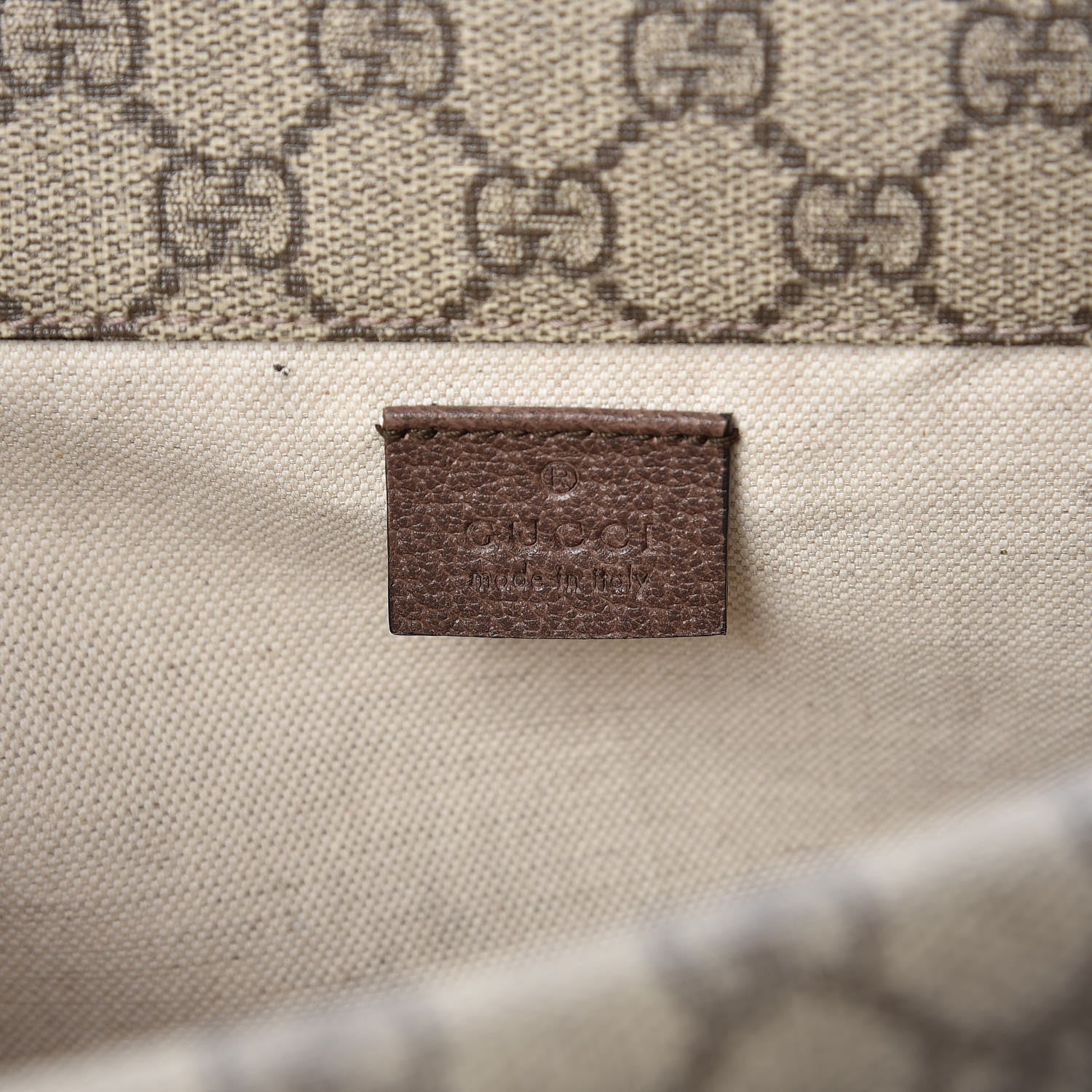 Gucci GG Supreme Monogram Web Neo Vintage Double Flap Messenger Bag Beige New Acero 8 of 15