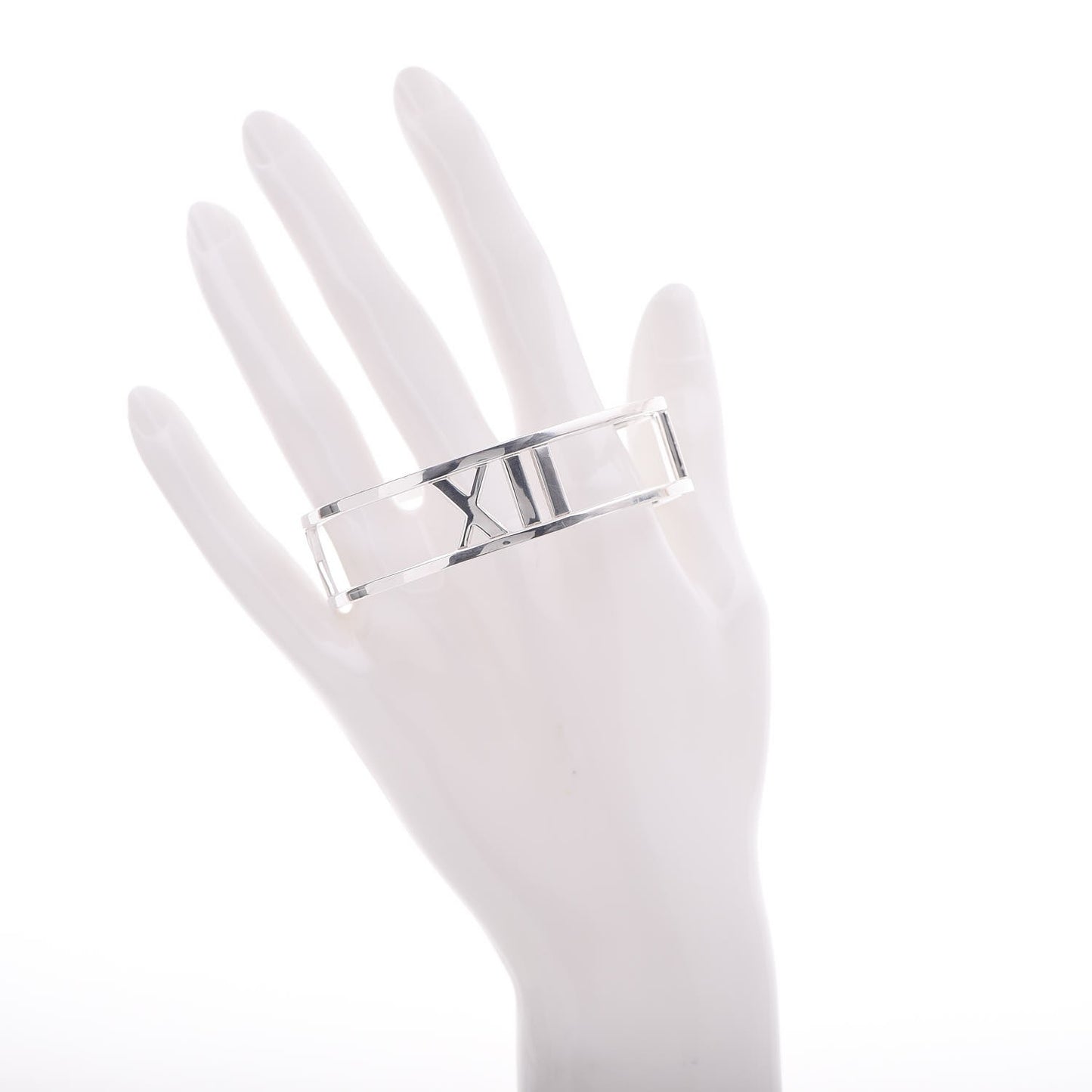 Sterling Silver Atlas Open Bangle Bracelet