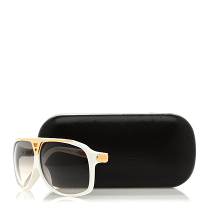 Louis Vuitton Acetate Evidence Sunglasses Z0240E White 8 of 8