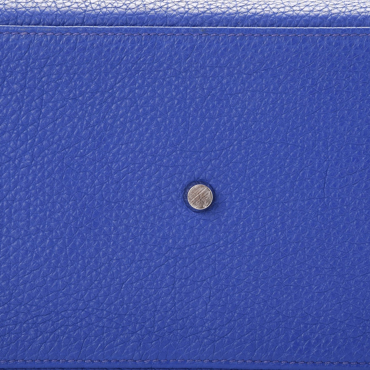 Taurillon Clemence Shoulder Kelly 40 Bleu Electrique