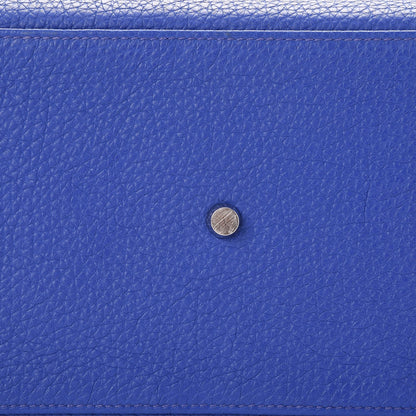 Hermes Taurillon Clemence Shoulder Kelly 40 Bleu Electrique 28 of 32