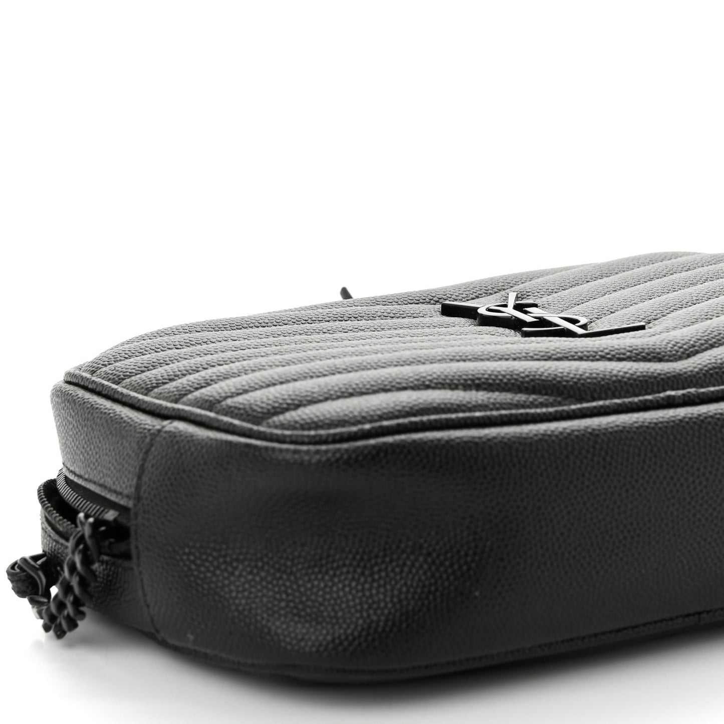 Grain De Poudre Matelasse Monochrome Monogram Mini Lou Camera Bag Black