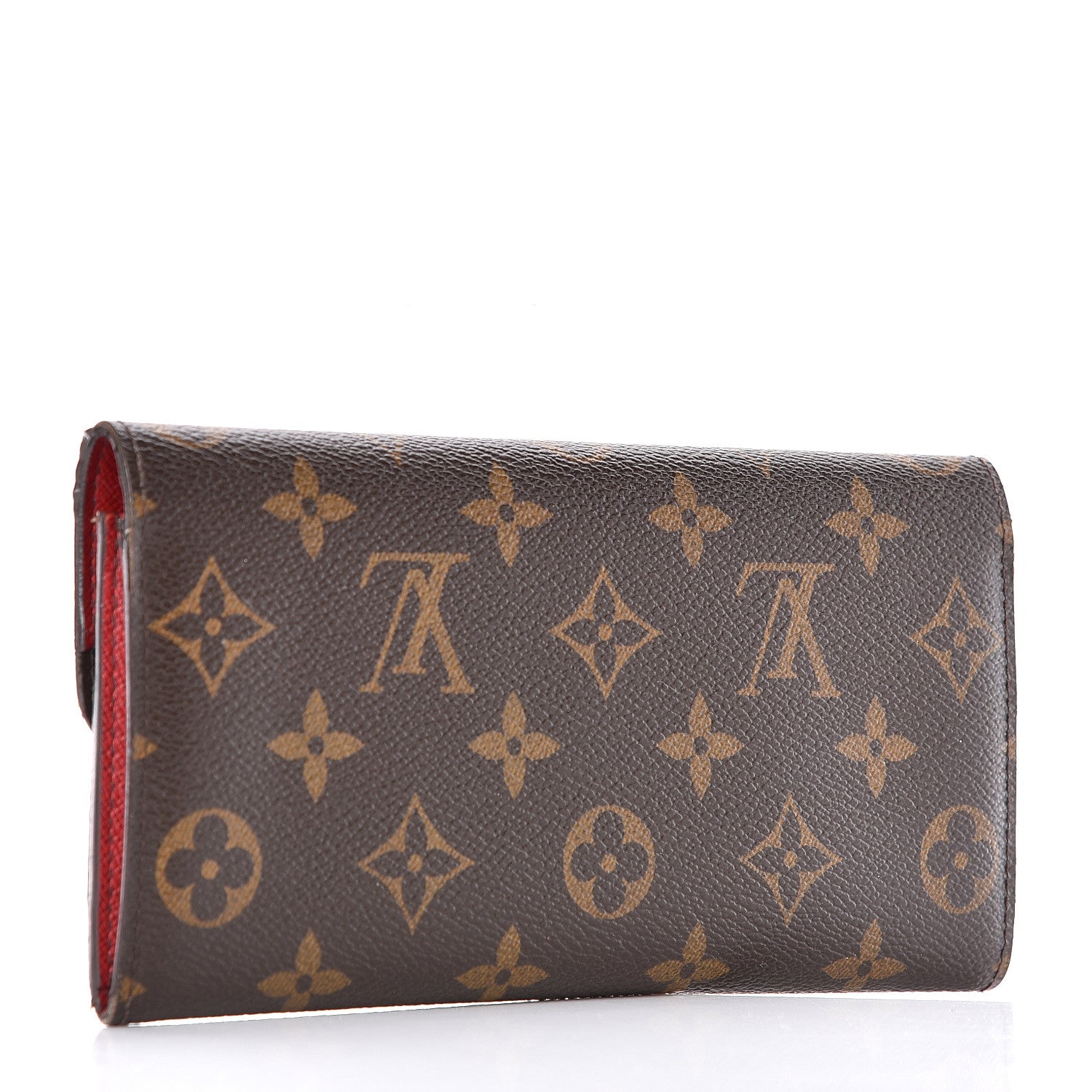Louis Vuitton Monogram Emilie Wallet Red 3 of 13
