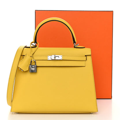 Hermes Epsom Kelly Sellier 25 Jaune De Naples 11 of 11