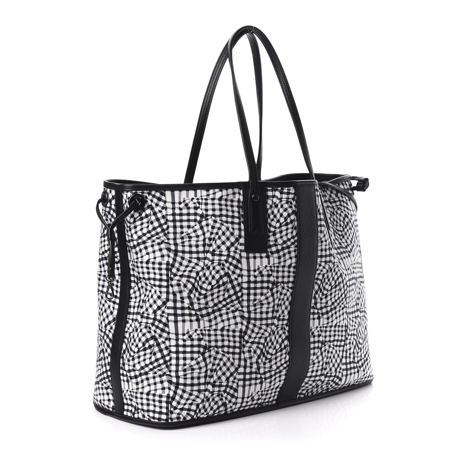 MCM Visetos Large Liz Reversible Shopper Tote Black 12 of 16
