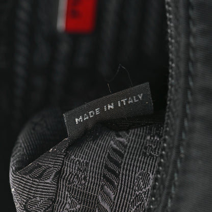 Prada Tessuto Nylon Saffiano Lunar New Year Mini Re-Edition 2000 Bag Black Fuoco 7 of 9