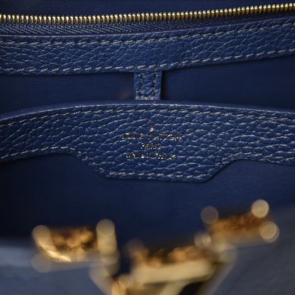 Louis Vuitton Taurillon Python Capucines PM Blue Marine 16 of 19