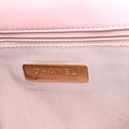 Chanel Lambskin Quilted Medium Chanel 19 Flap Light Pink 6 of 10