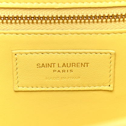 Saint Laurent Smooth Calfskin Carre Satchel Paille 6 of 16