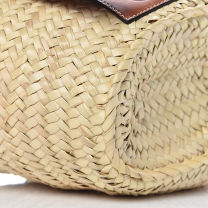 Loewe Raffia Small Basket Tote Bag Natural Tan 7 of 10