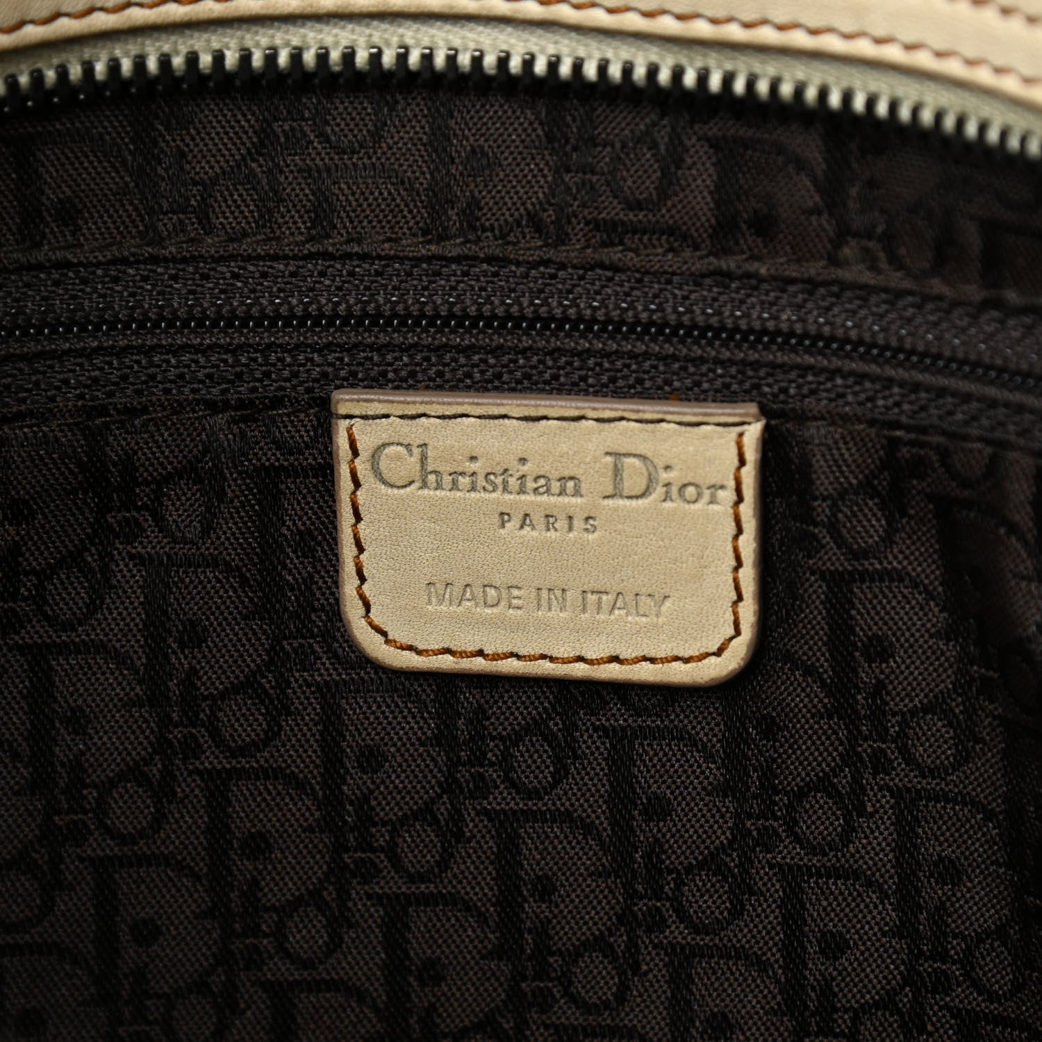 Christian Dior Calfskin Medium Gaucho Double Saddle Bag Ivory 6 of 17