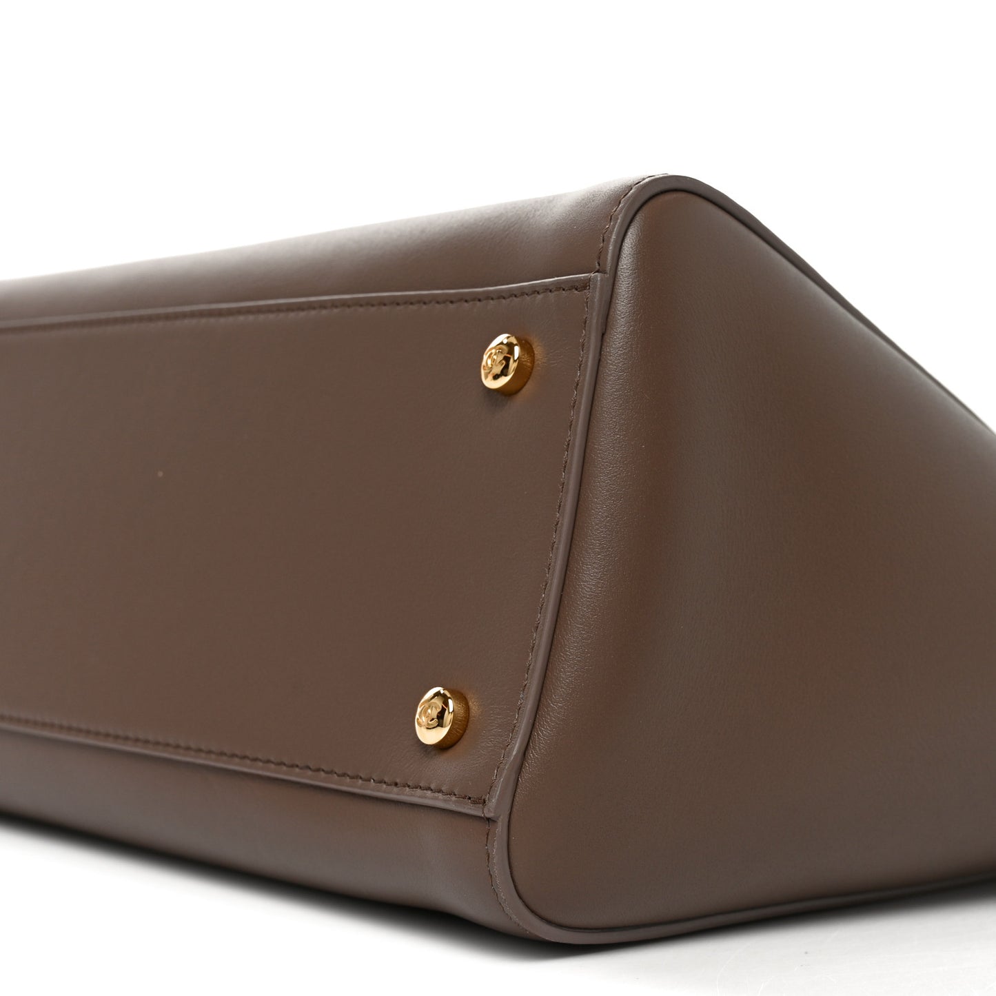 Calfskin Archetype Small Shopping Tote Brown