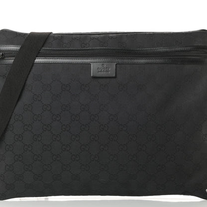 Gucci Monogram Messenger Bag Black 8 of 10