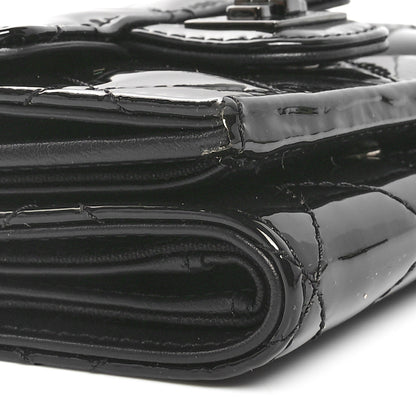Chanel Patent Quilted Reissue Compact Wallet So Black 9 of 10