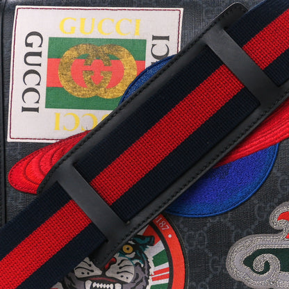 Gucci GG Supreme Monogram Night Courrier Flap Messenger Black Multicolor 9 of 13