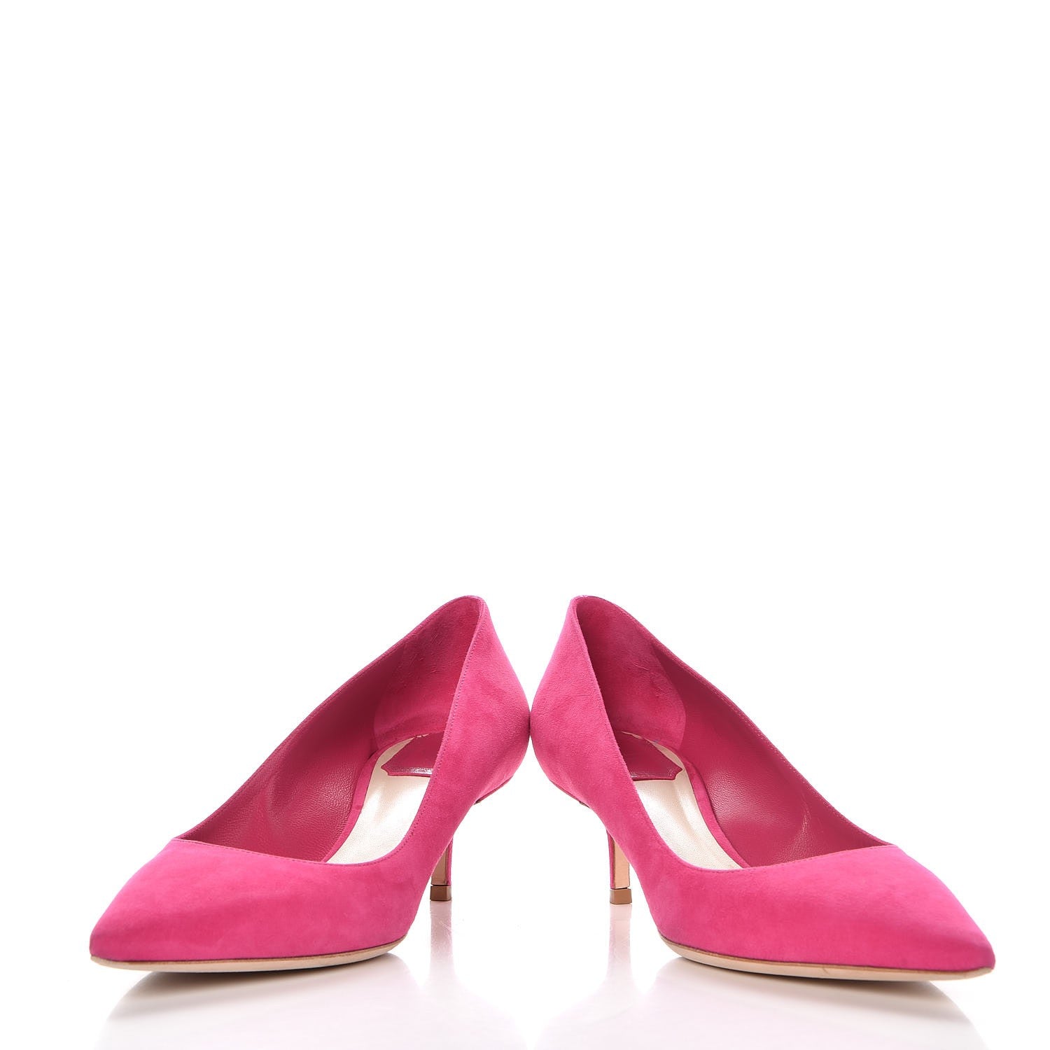 Christian Dior Suede Cherie Pointy Toe 50mm Pumps 38 Fuchsia 6 of 11
