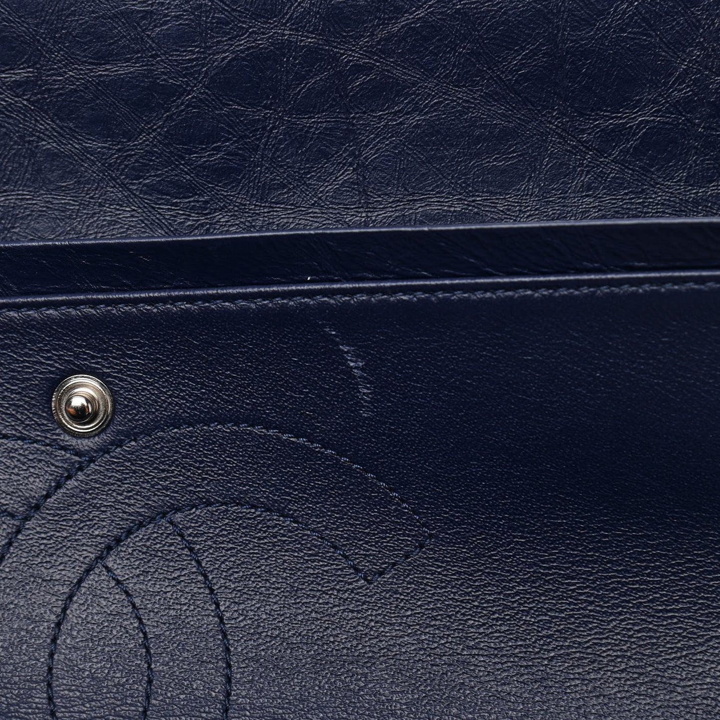 Aged Calfskin Quilted 2.55 Reissue 226 Flap Navy Blue