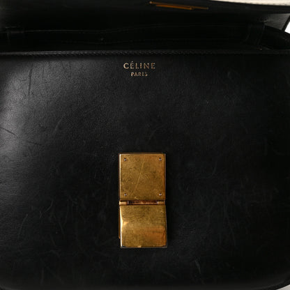 Celine Box Calfskin Medium Classic Box Flap Bag Black 14 of 14